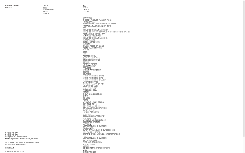 CREATIVE STUDIO UNRAVEL